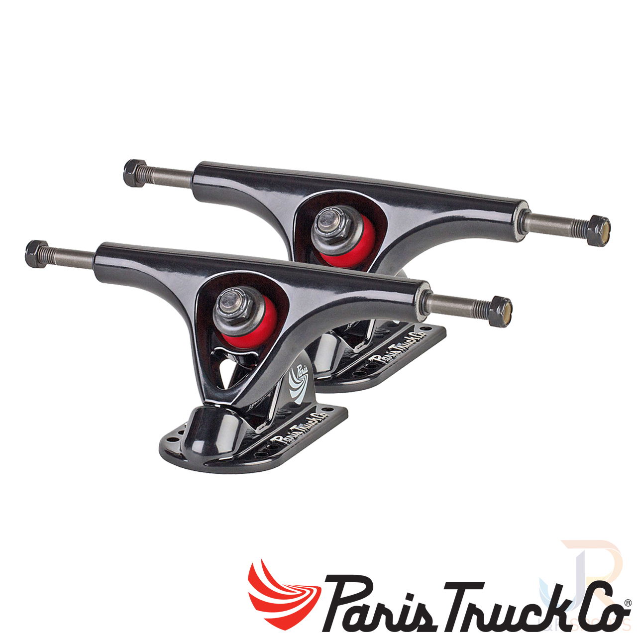 Paris Trucks - V2 150mm 50 - Black Black - Angled Pair - PTV2502