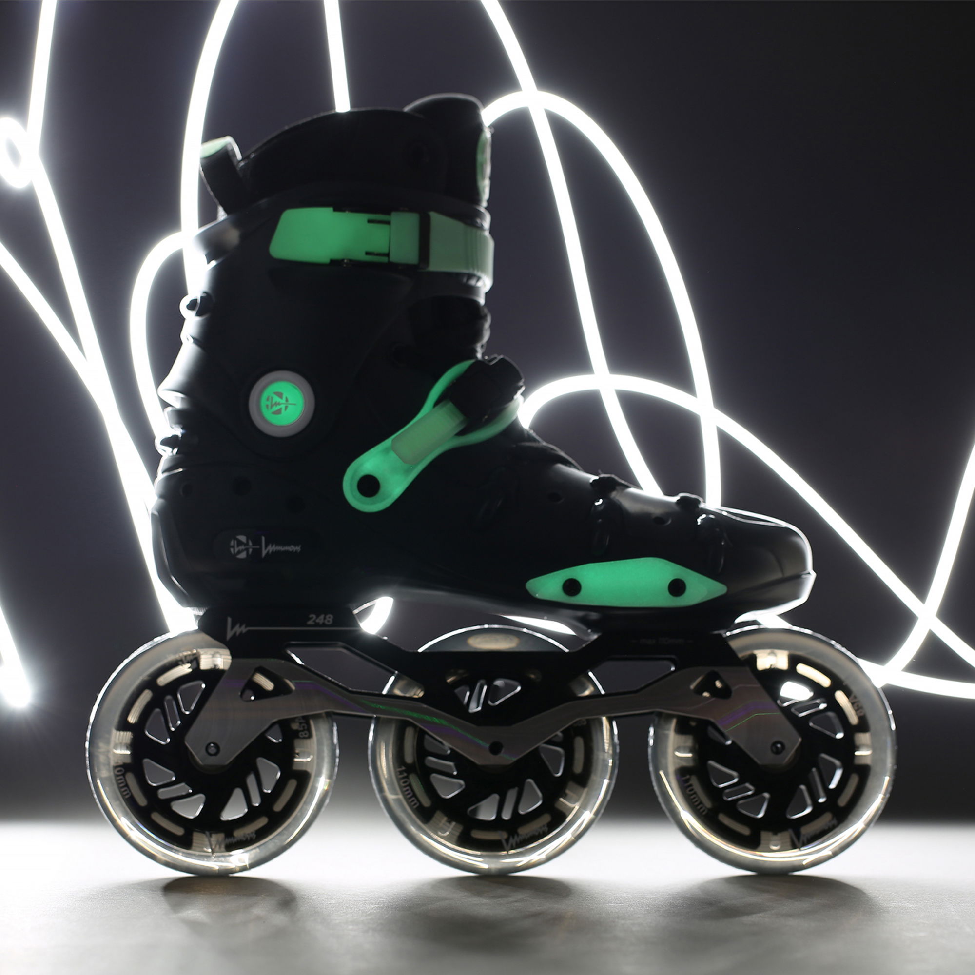 Luminous Ray 110 Skates - Dark