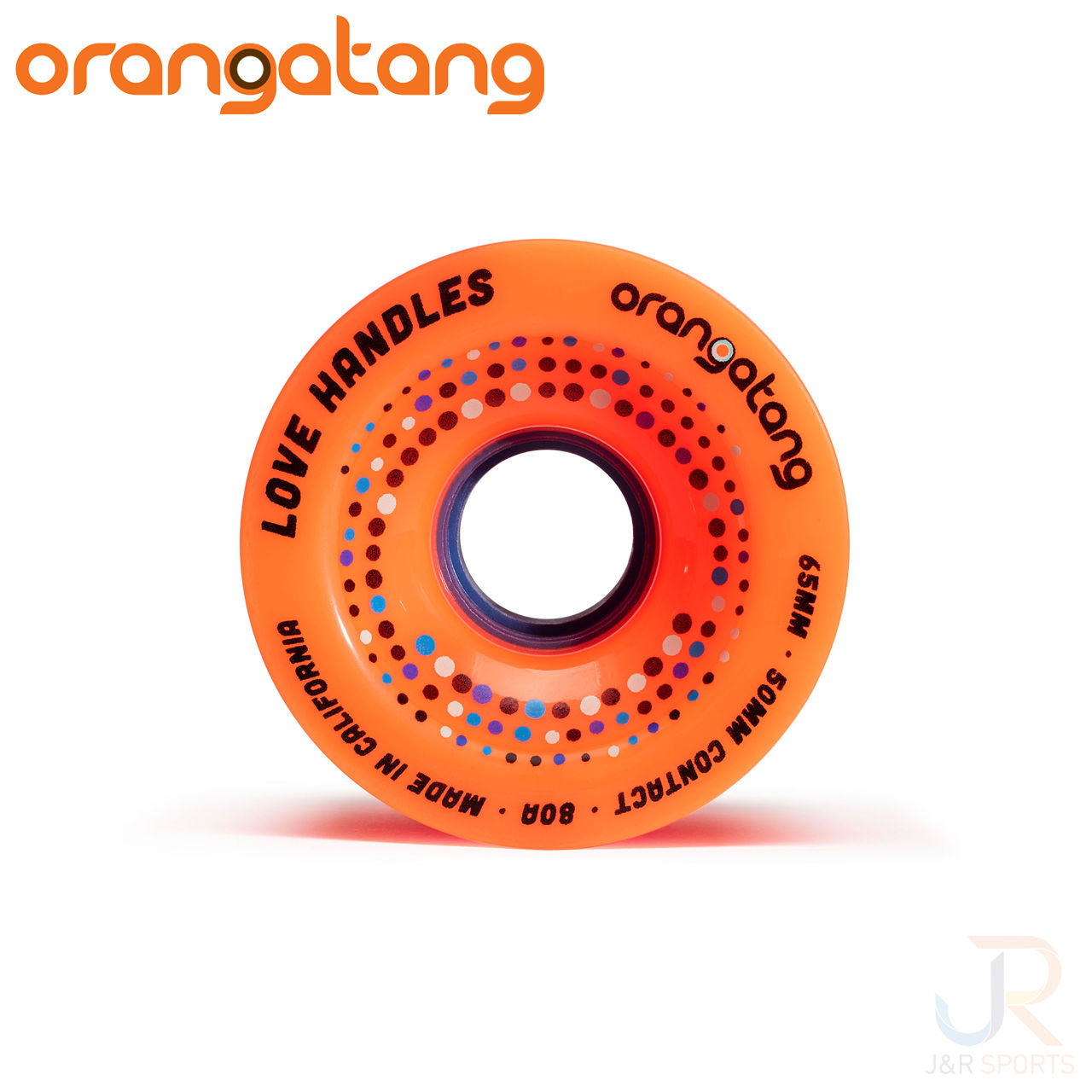 ORANGATANG "LOVE HANDLES" ORANGE 65mm 80a (Set 4)