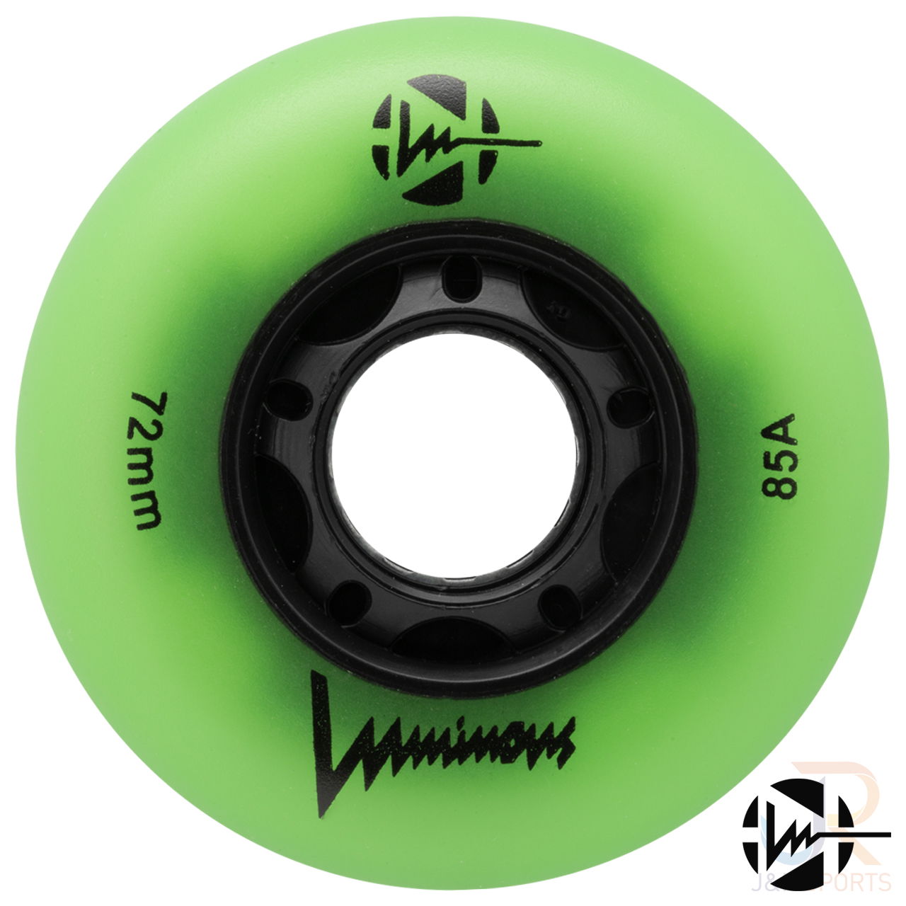 LUMINOUS - LED INLINE WHEEL - GREEN GLOW - 72mm/85a (UNIT)