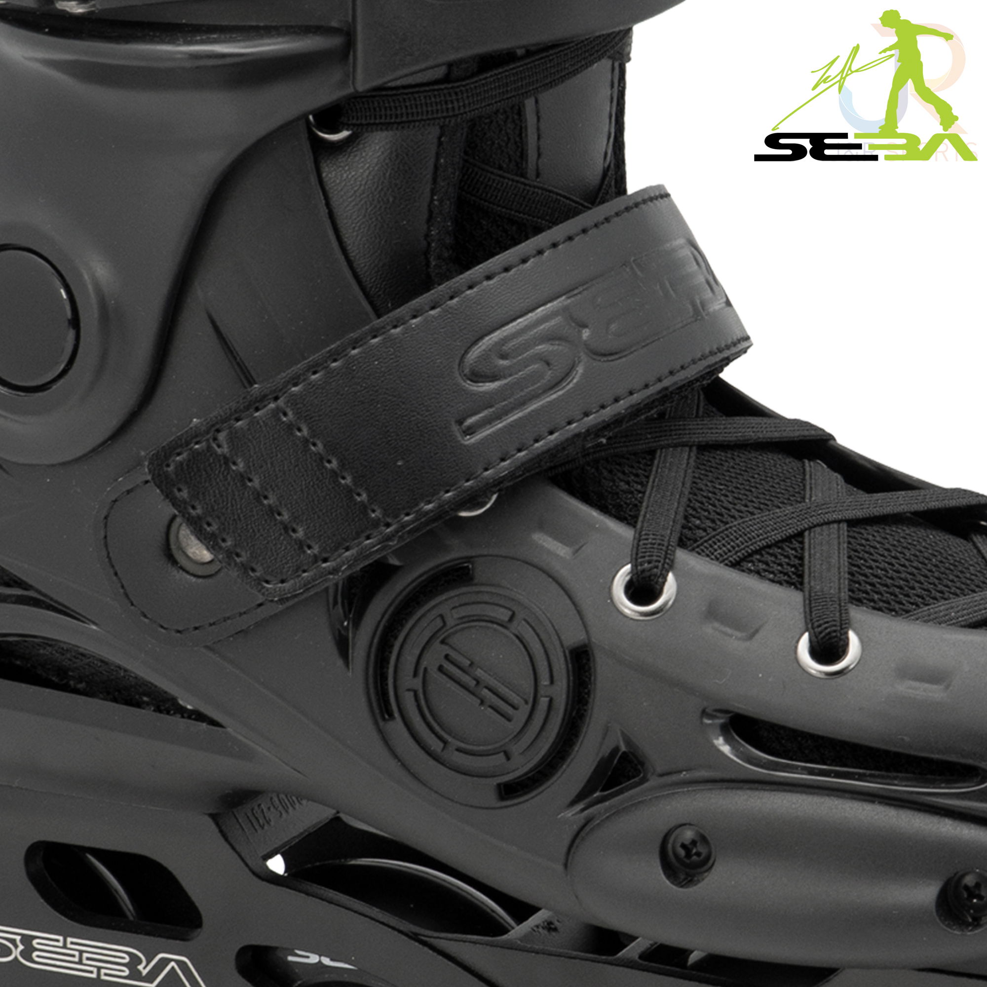 Seba E3 Junior Adjustable  In-Line Skates - Black