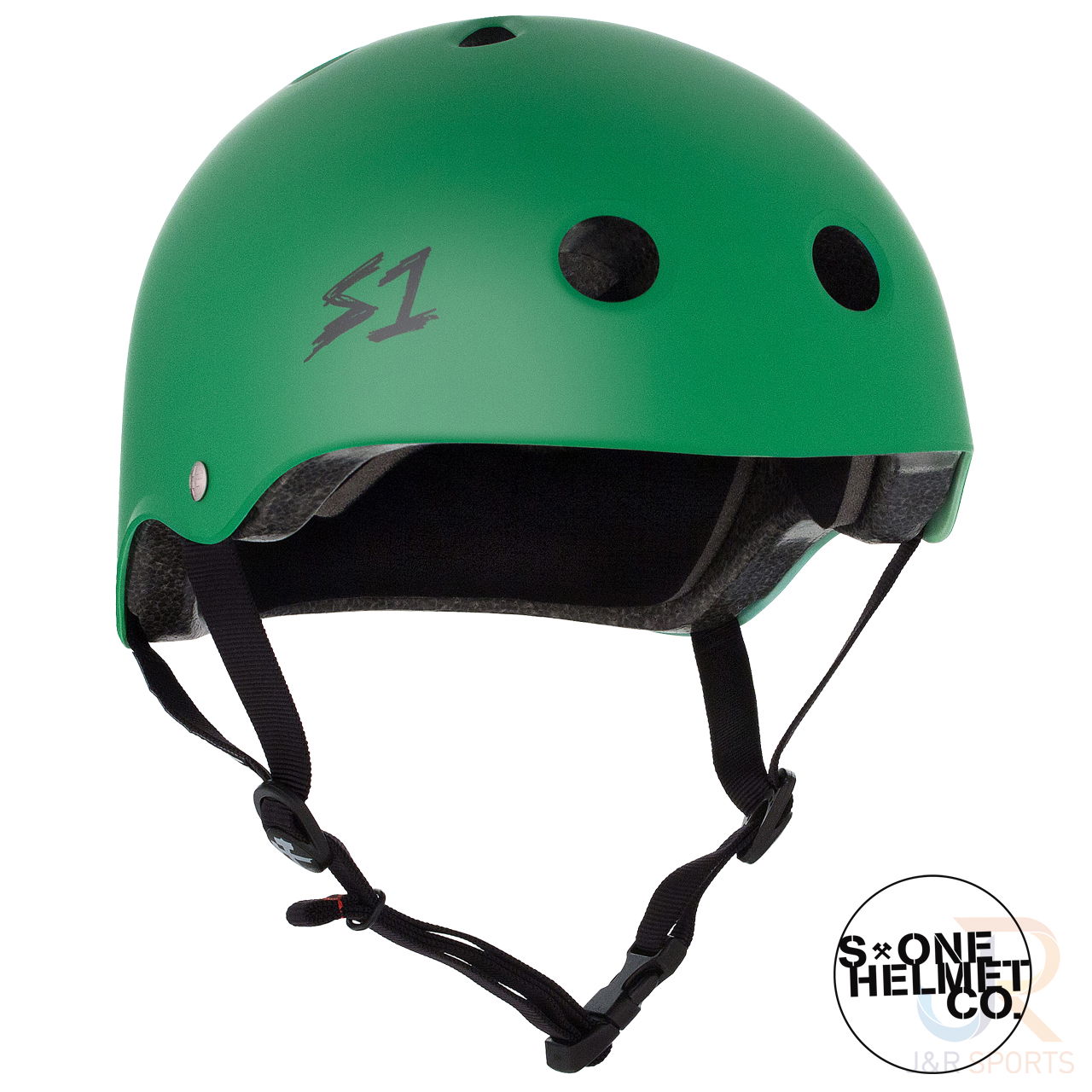 S1 LIFER Helmet - Matt Kelly Green - Angled - SHLIMKG