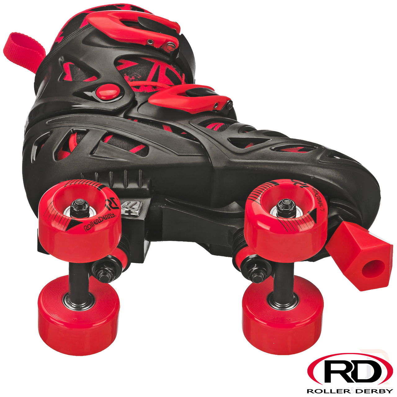 Roller Derby Trac Star V2 - Black Red - Underside - RD1372