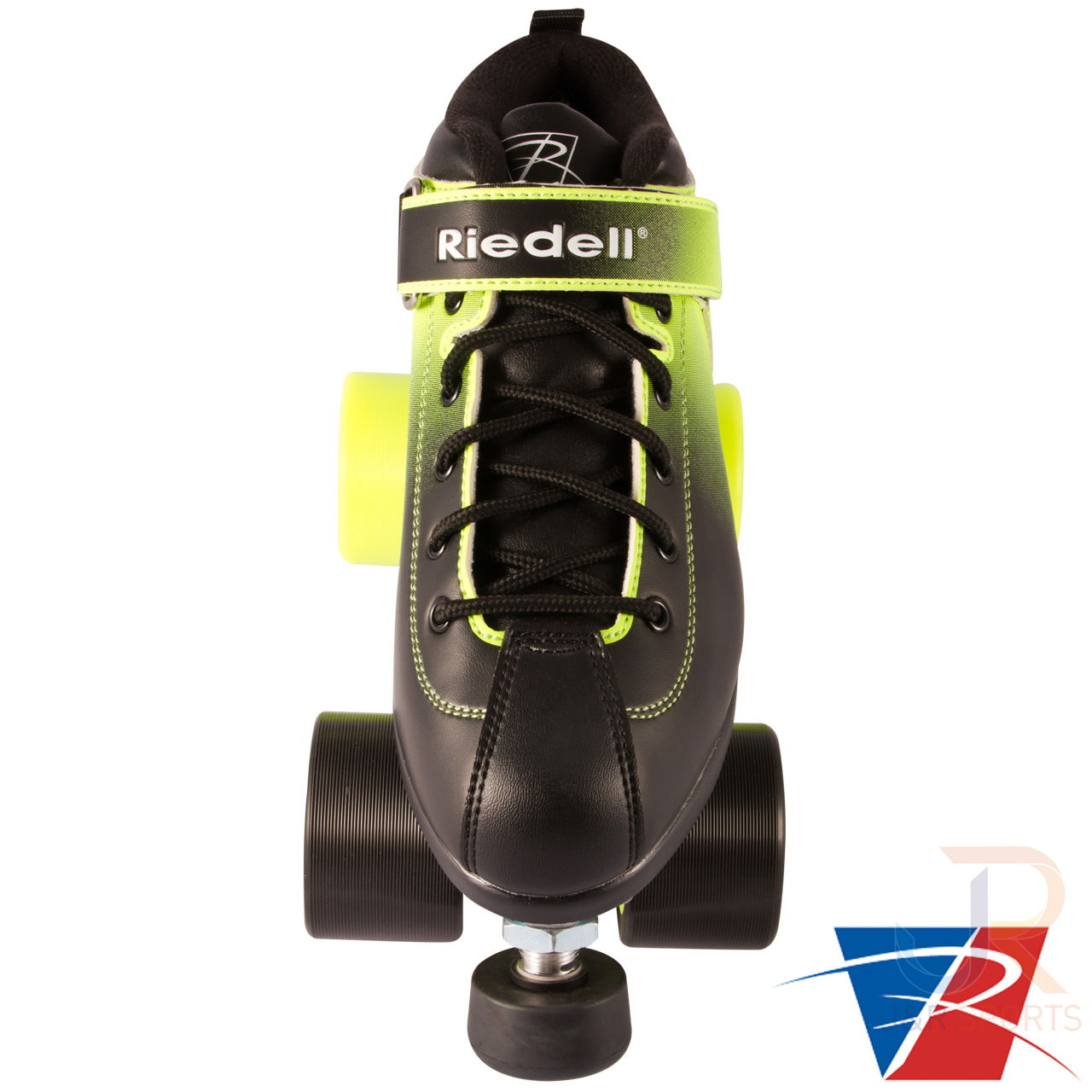 Riedell Dart Ombre - Black Lime - Top View