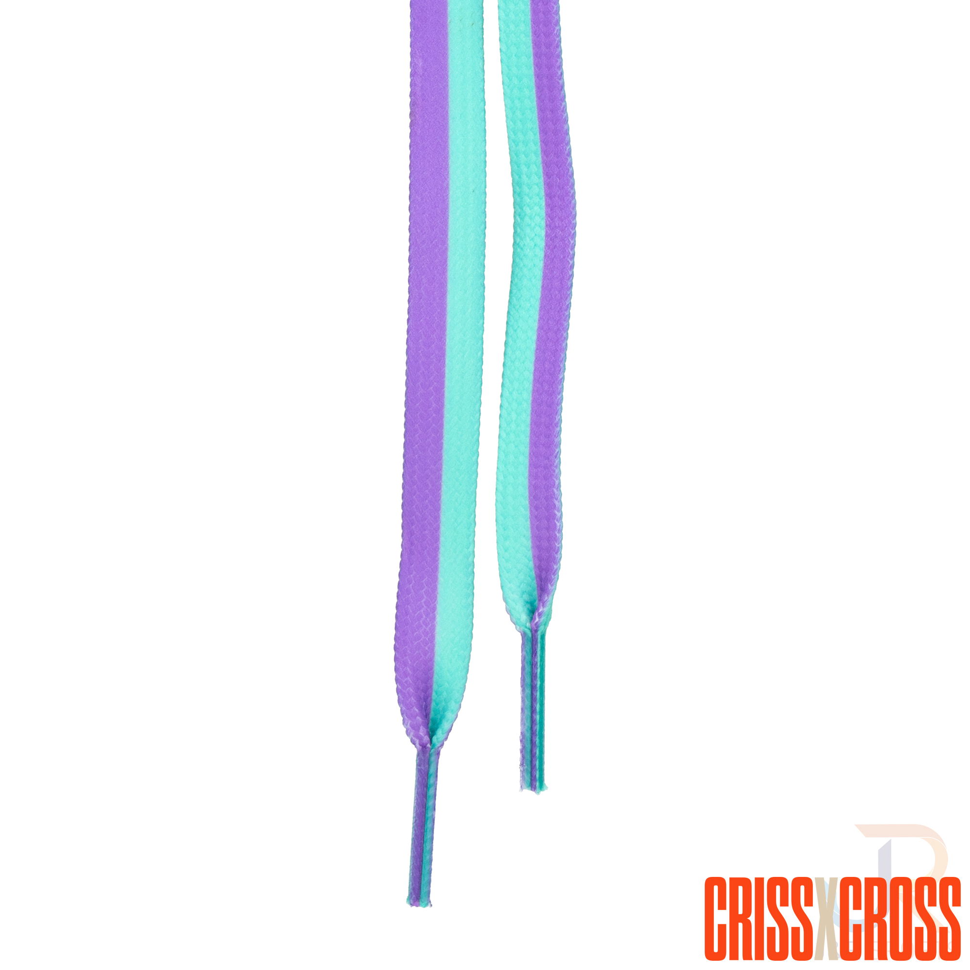 CRISS CROSS X DERBY LACES - DUO - TEAL/VIOLET - 108"