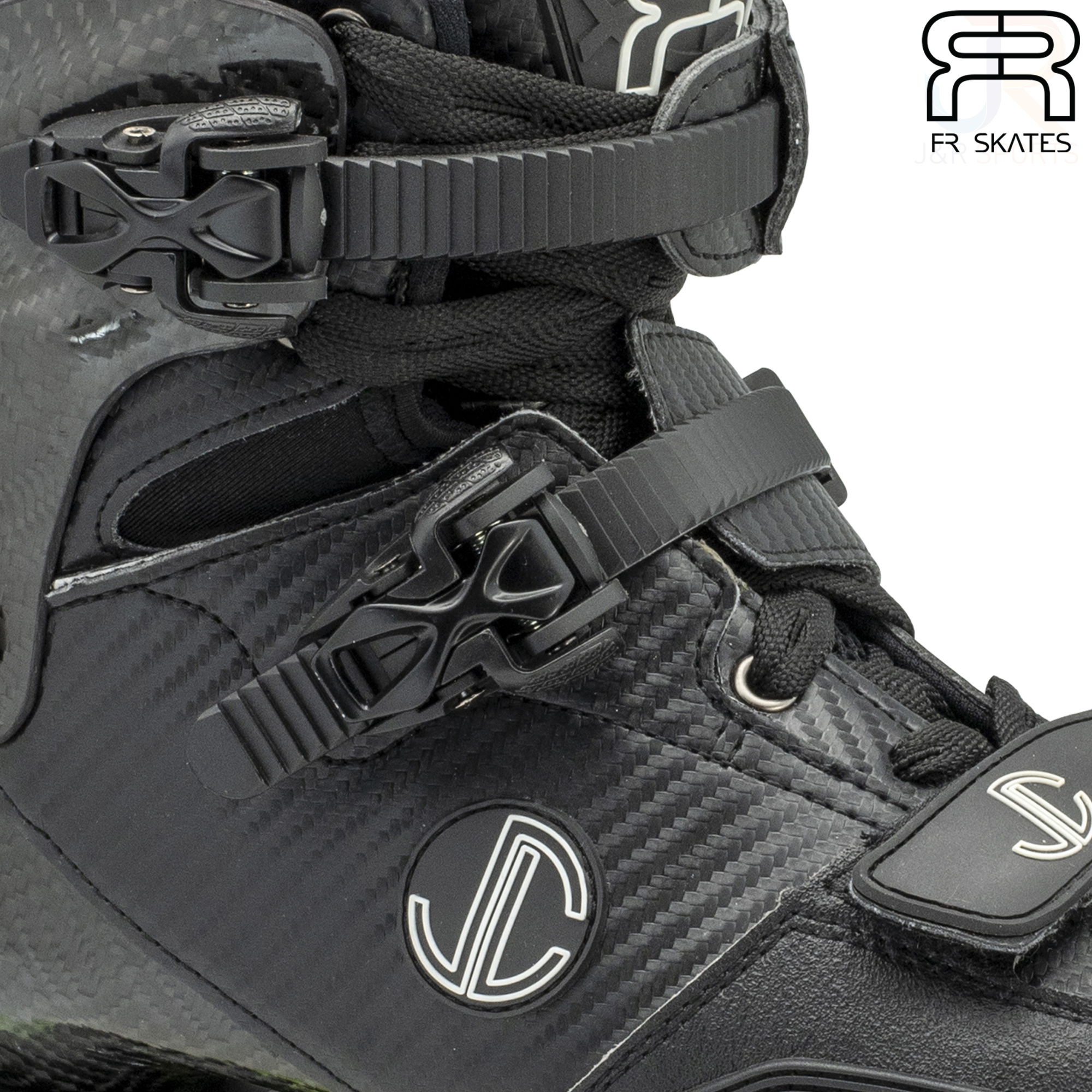 FR Skates - SL 80 - Black - PowerStrap Detail - FRSKSL80BK