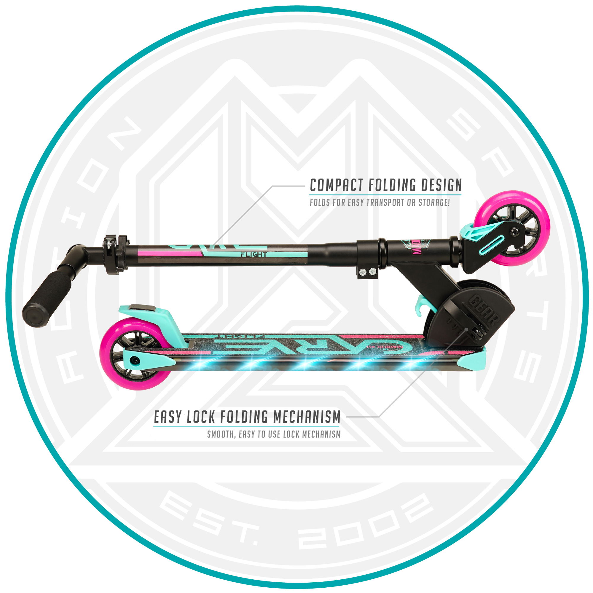 Madd Gear CARVE Flight - Teal Pink - Asset 4 - MGP207-575