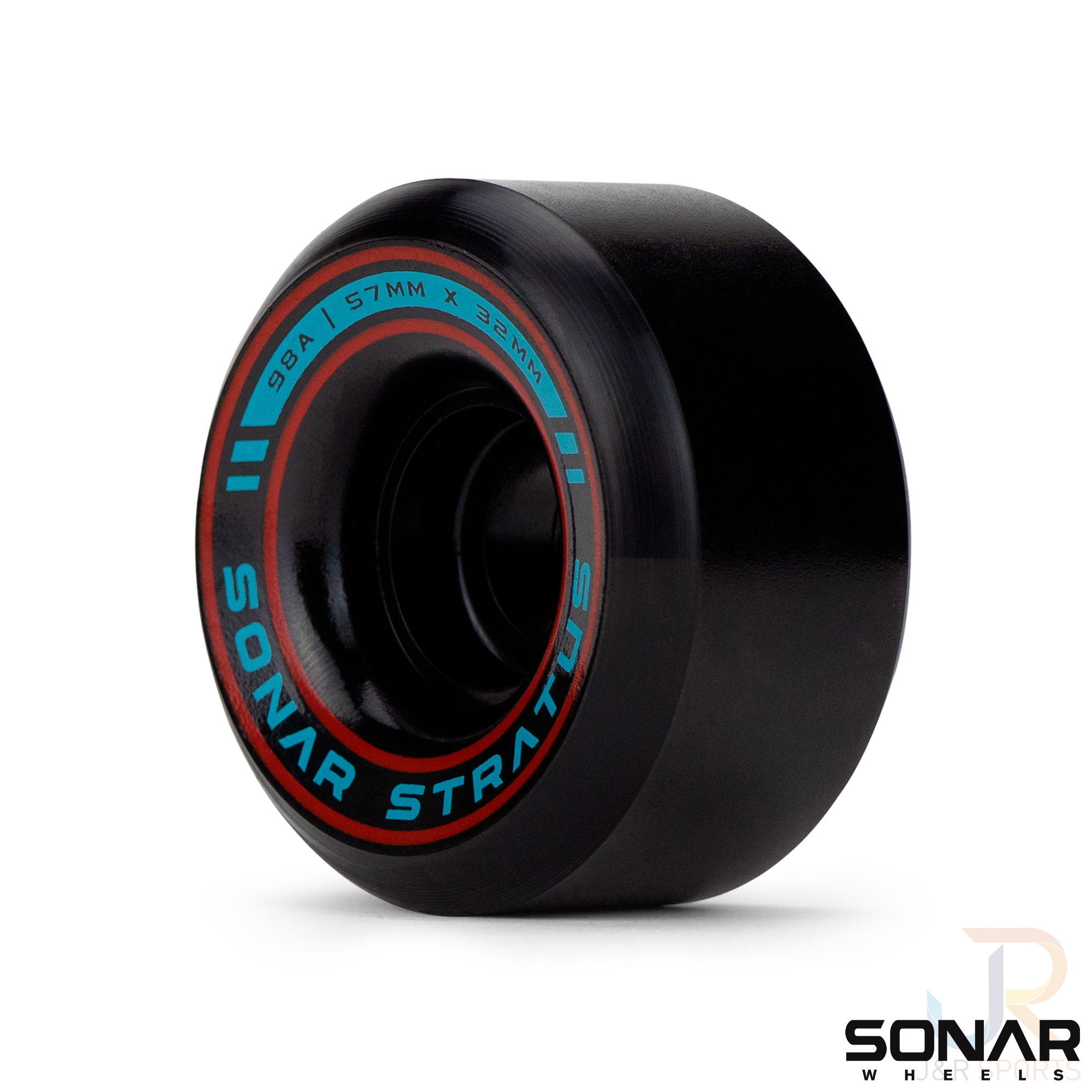 SONAR WHEELS (4) STRATUS - BLACK - 57mm/98a