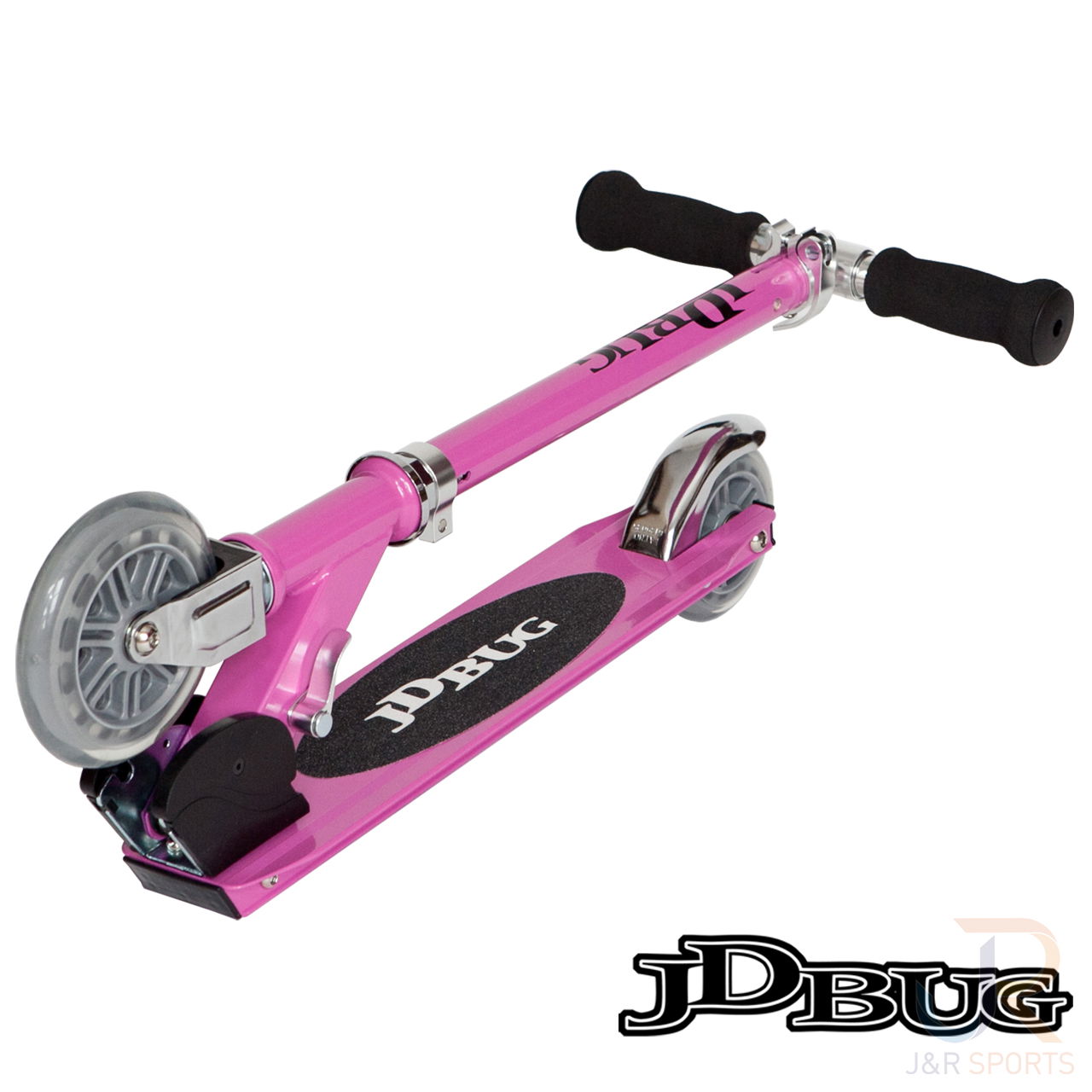 JD Bug Junior Street Scooter - Pastel Pink Folded - JDMS104