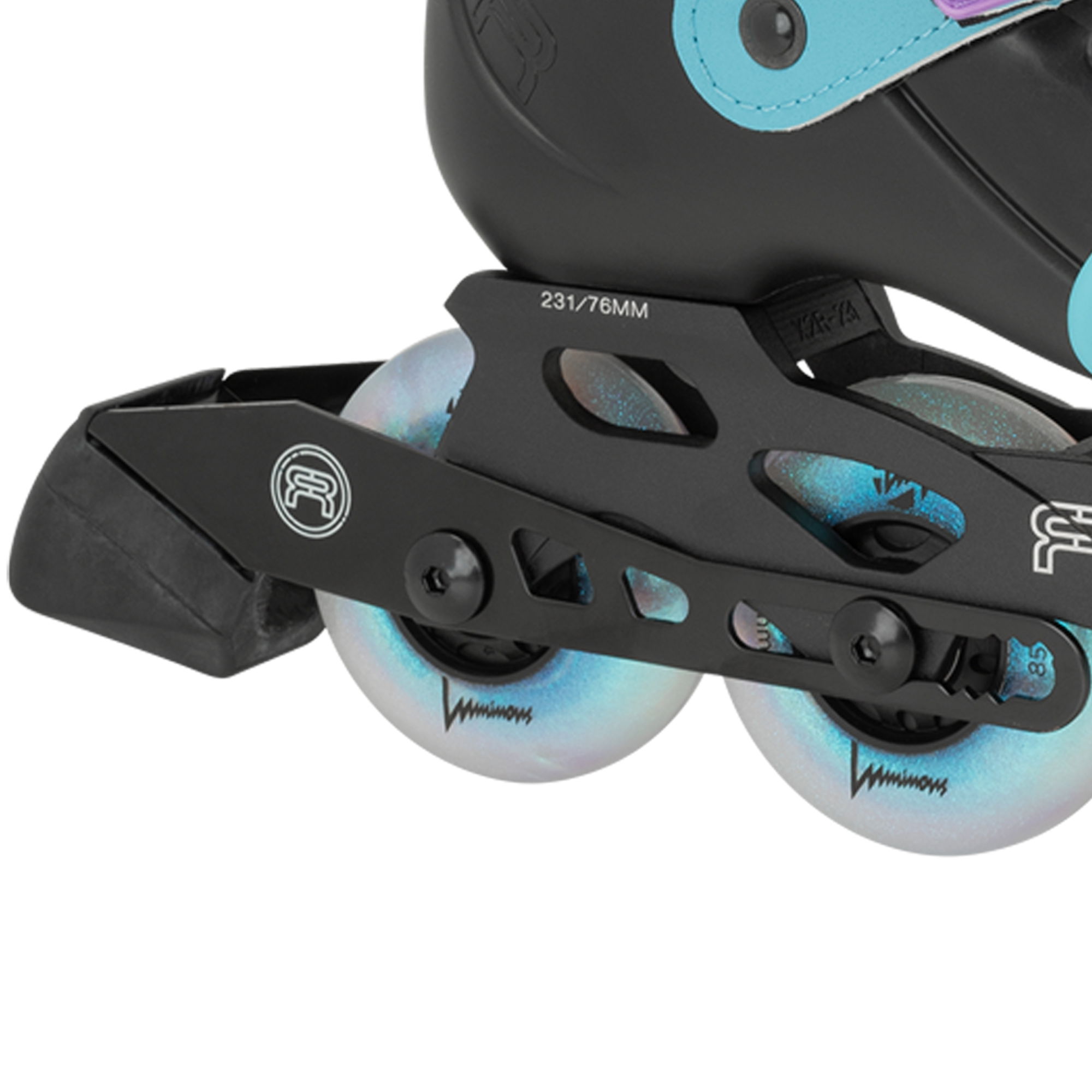 FR Junior Adjustable In-Line Skates - Luminous Black Pearl