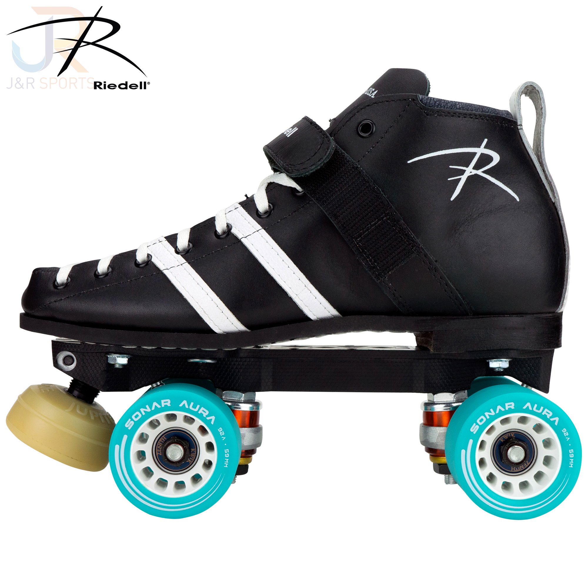 Riedell 265 Vendetta Skates - Black - Width B/AA