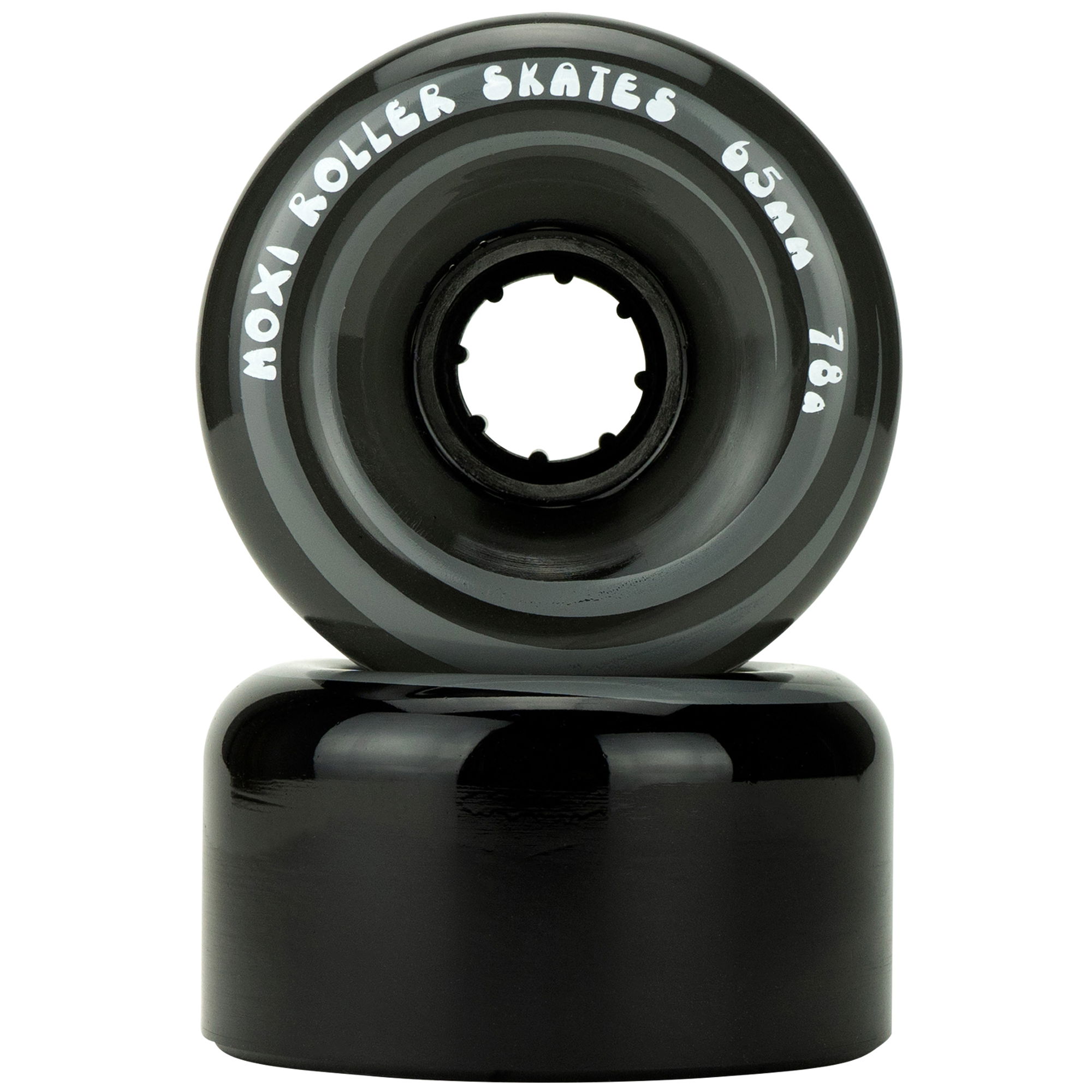 MOXI CLASSIC OUTDOOR WHEELS (4) - BLACK - 65x35mm/78A