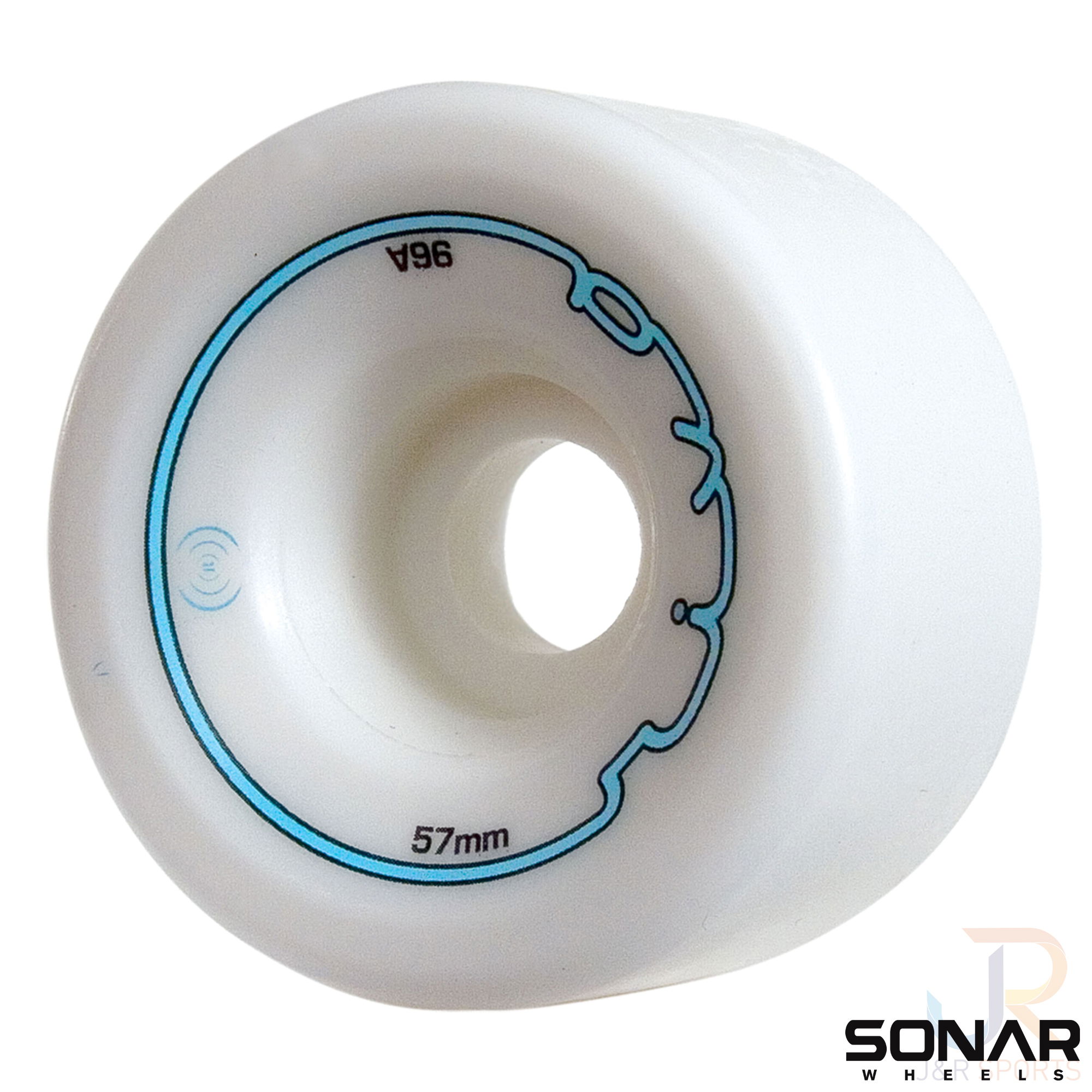 SONAR WHEELS (4) - RIVA - WHITE - 57mm/96a