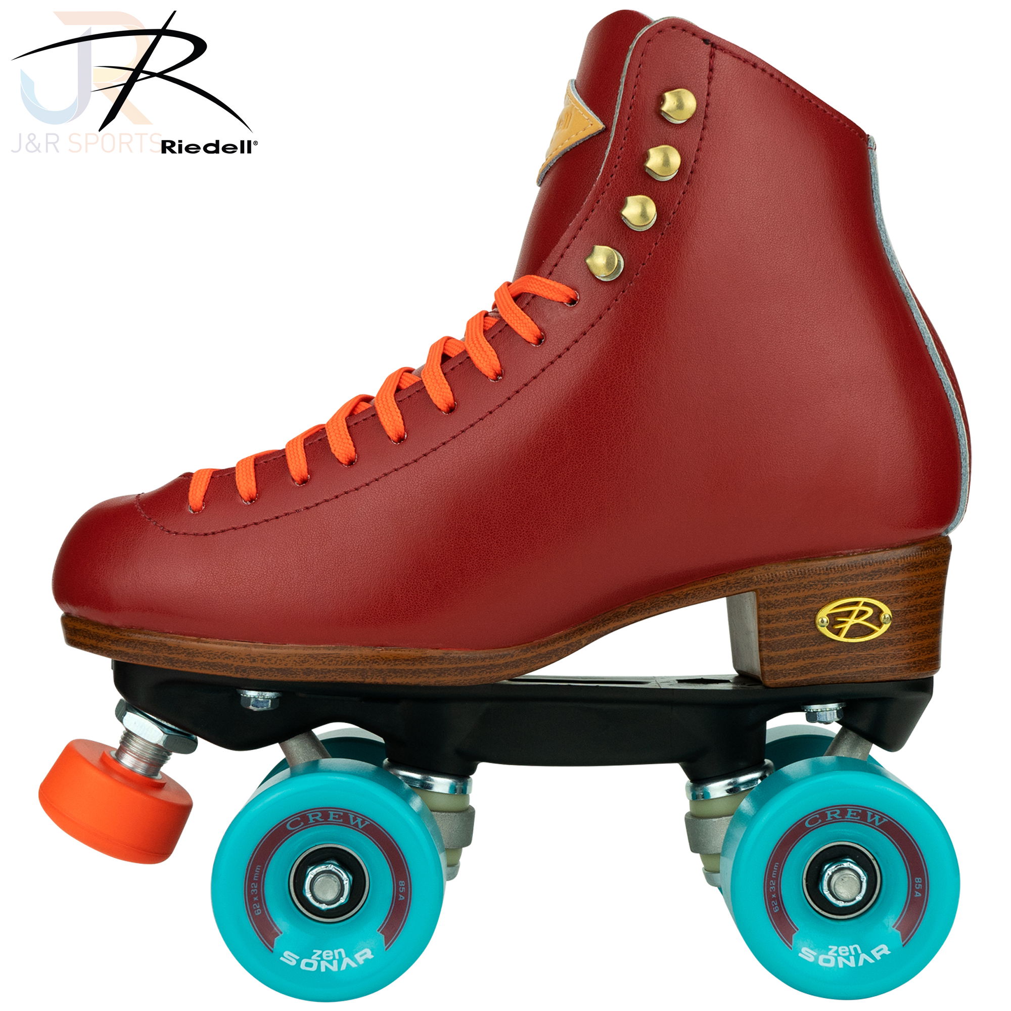 Riedell Crew Skates - Crimson Red