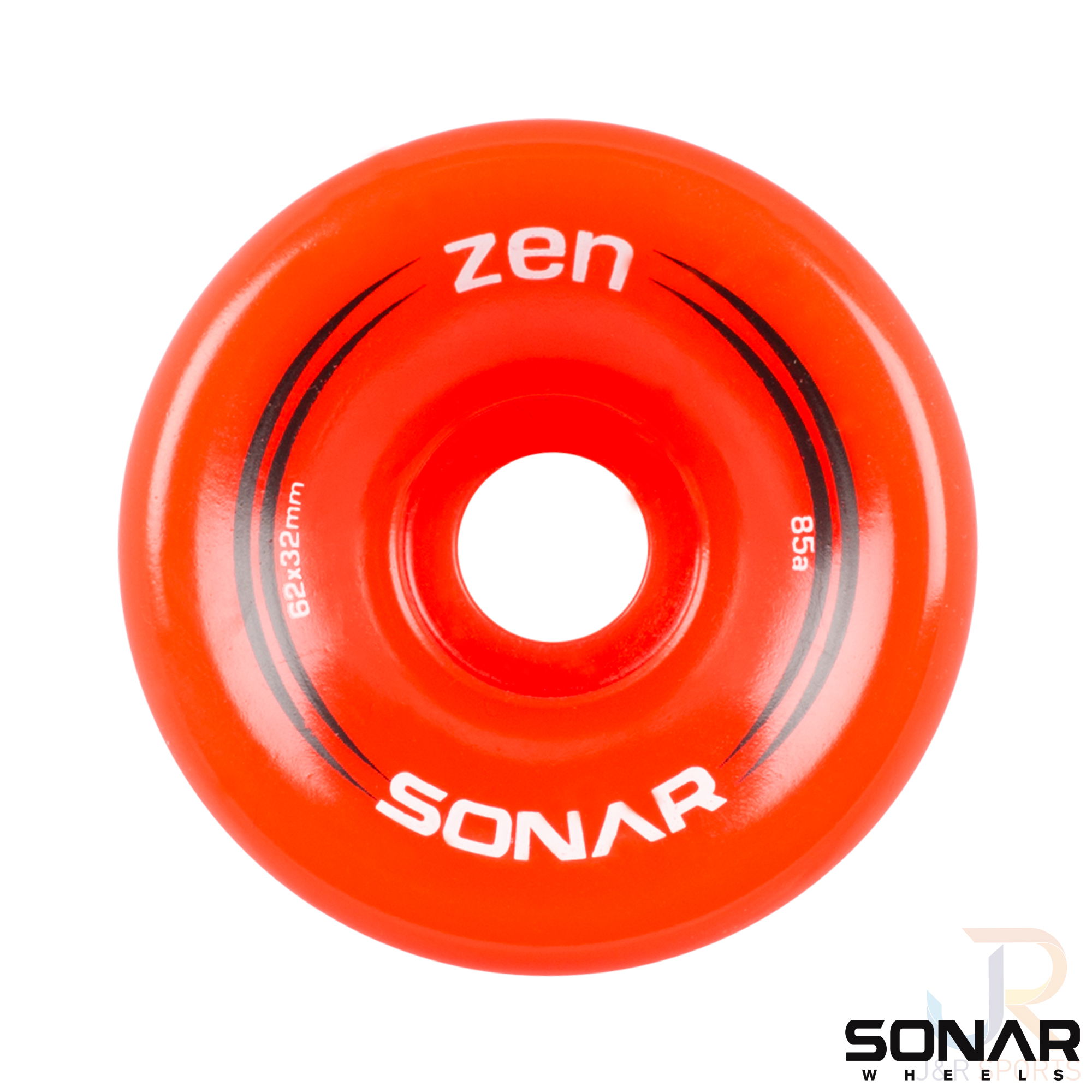 SONAR WHEELS (4) ZEN - RED - 62mm/85a