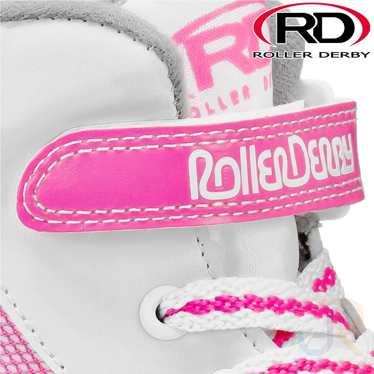 Roller Derby Firestar V2 White Pink Cuff Feature RD1978