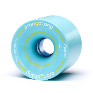 ORANGATANG "4PRESIDENT" inc JEHU V2 BEARINGS - BLUE 70mm 77a (Set 4)