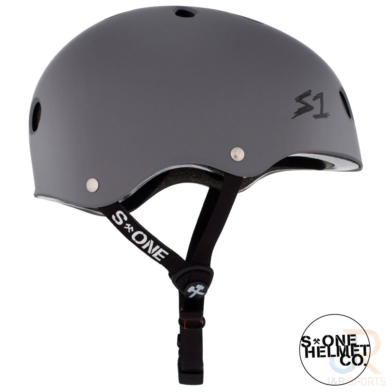 S1 LIFER Helmet - Matt Grey - Side View - SHLIMG