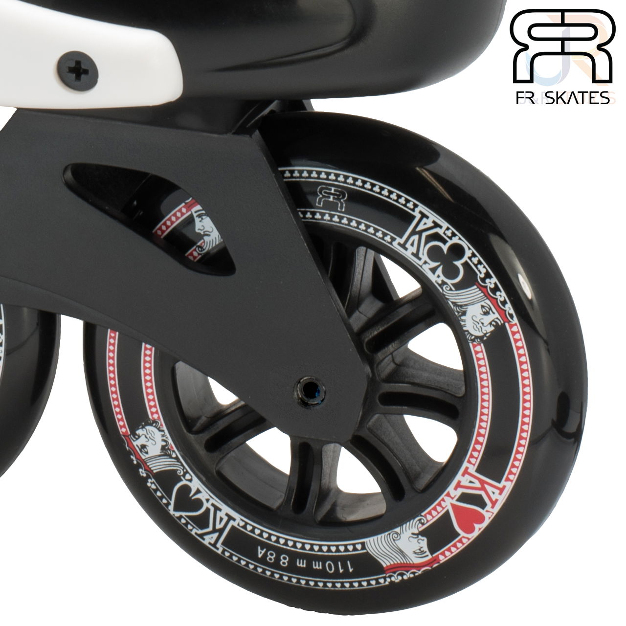 FR Skates - FR X 310 - Black - Wheel Detail - FRSKFRX310BK