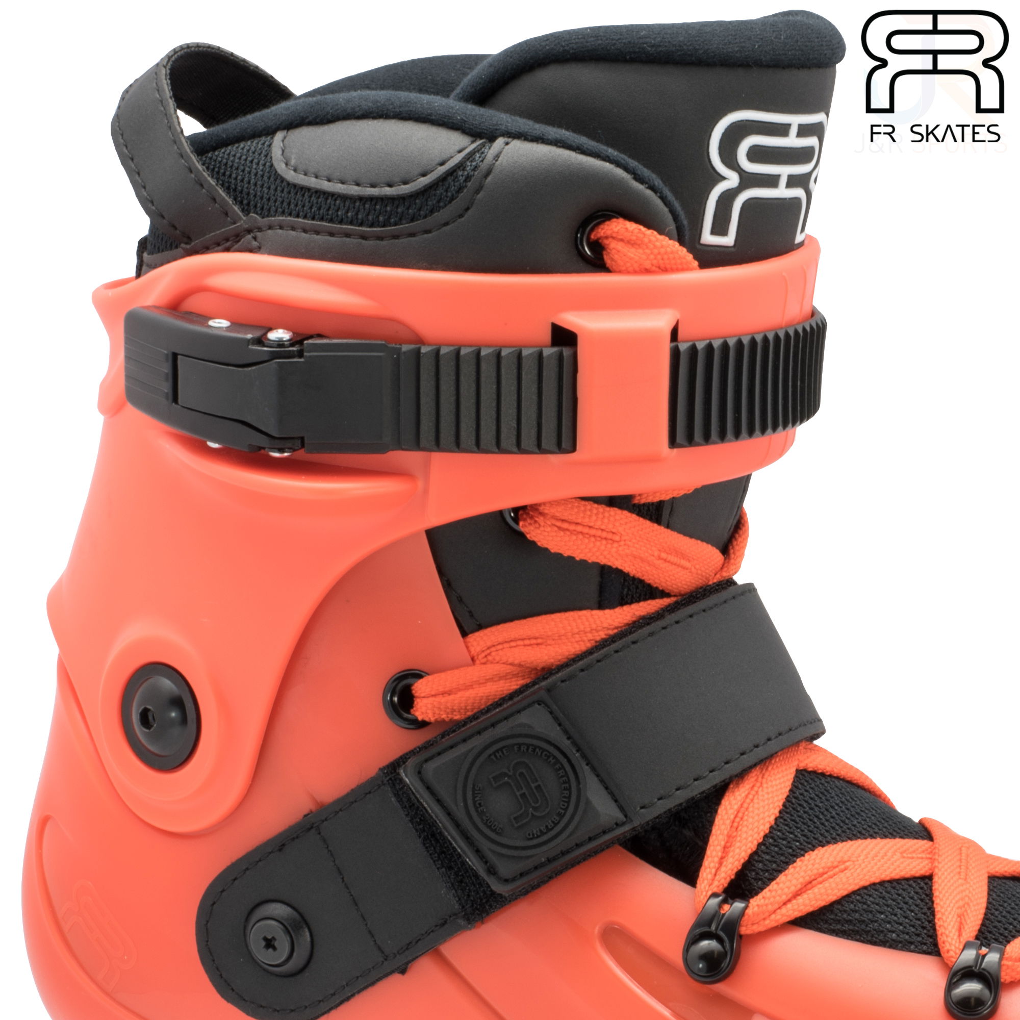 FR Skates - FR X 80 - Orange - Cuff Detail - FRSKFRx80OR