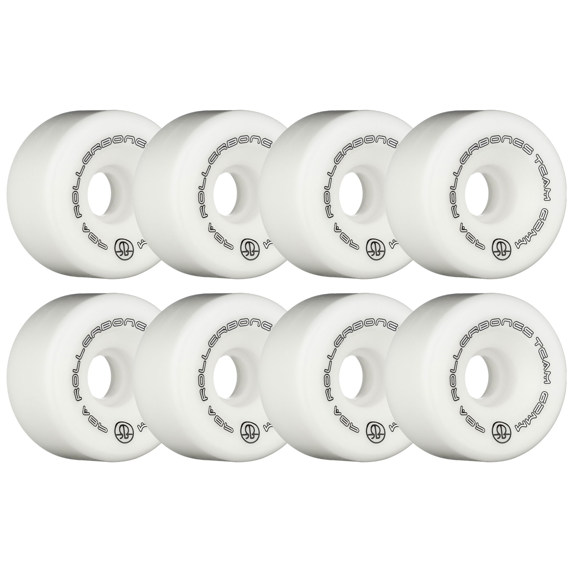 ROLLERBONES - TEAM LOGO WHITE (8) - 62mm/98a