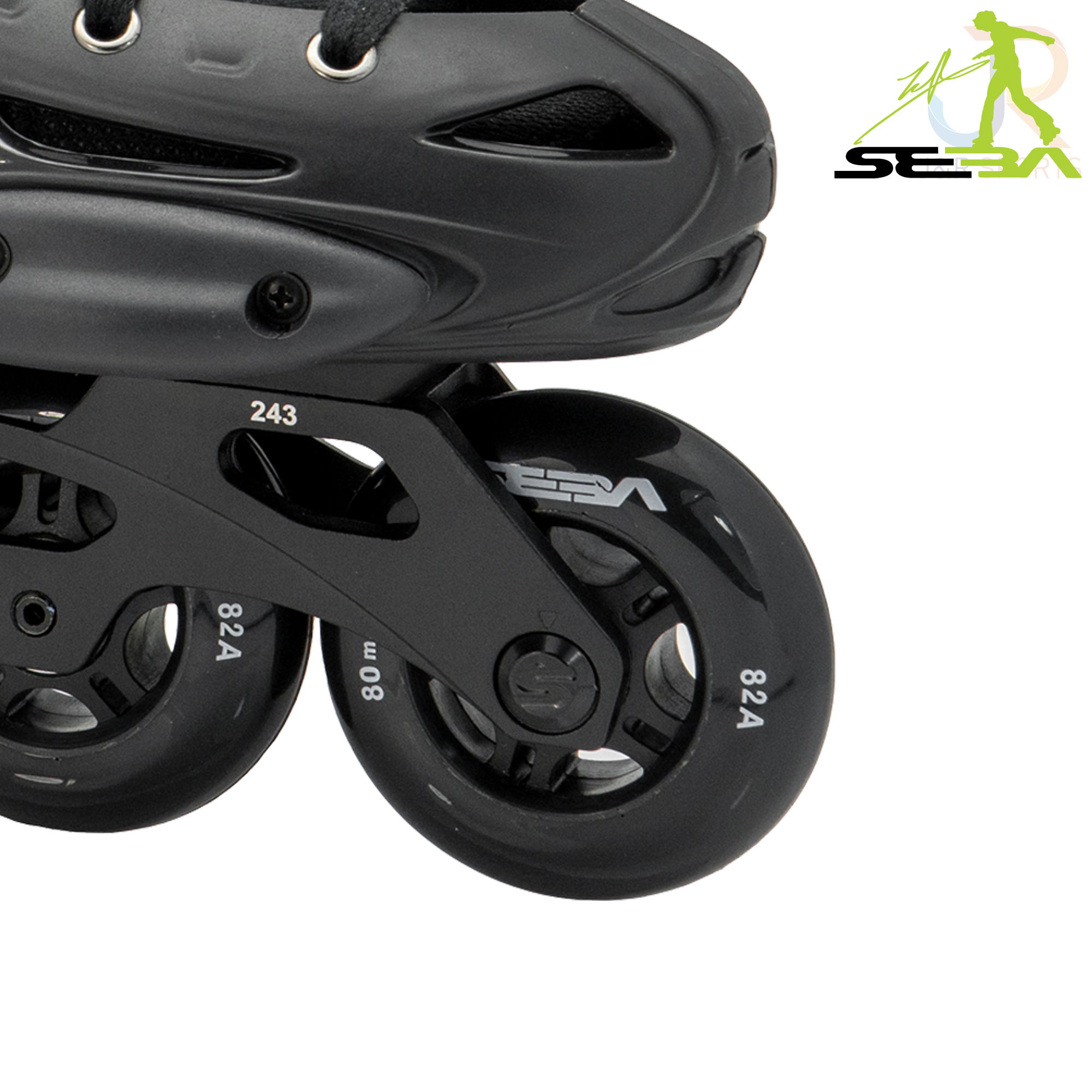 Seba E3 80 In-Line Skates - Black