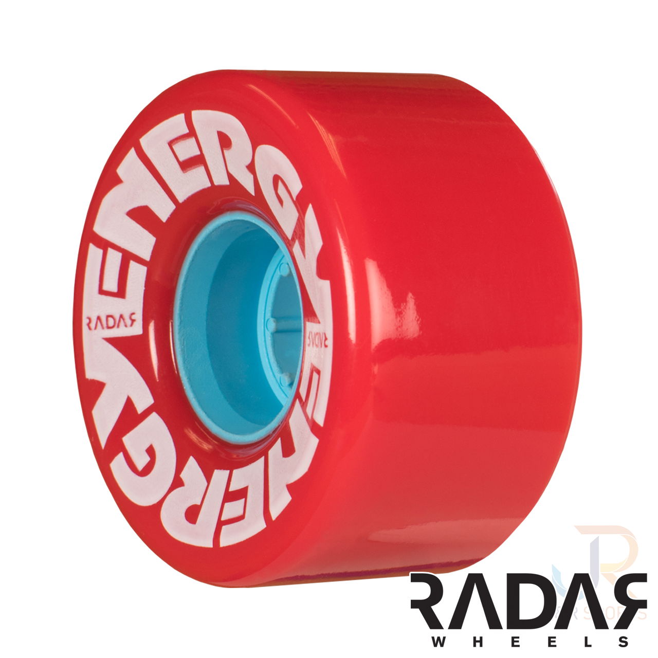 57mm Radar Energy Wheel Red - Angled - RWRE57RED