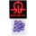 ROLLERBONES AXLE NUTS - 8mm - PURPLE (Pack 8)
