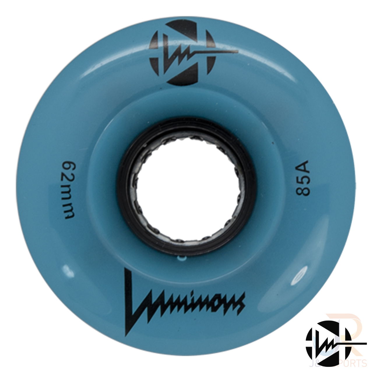 Luminous Quad Wheels - Blue Glow 62 85 - Face - LUWLQLU6285BLGW