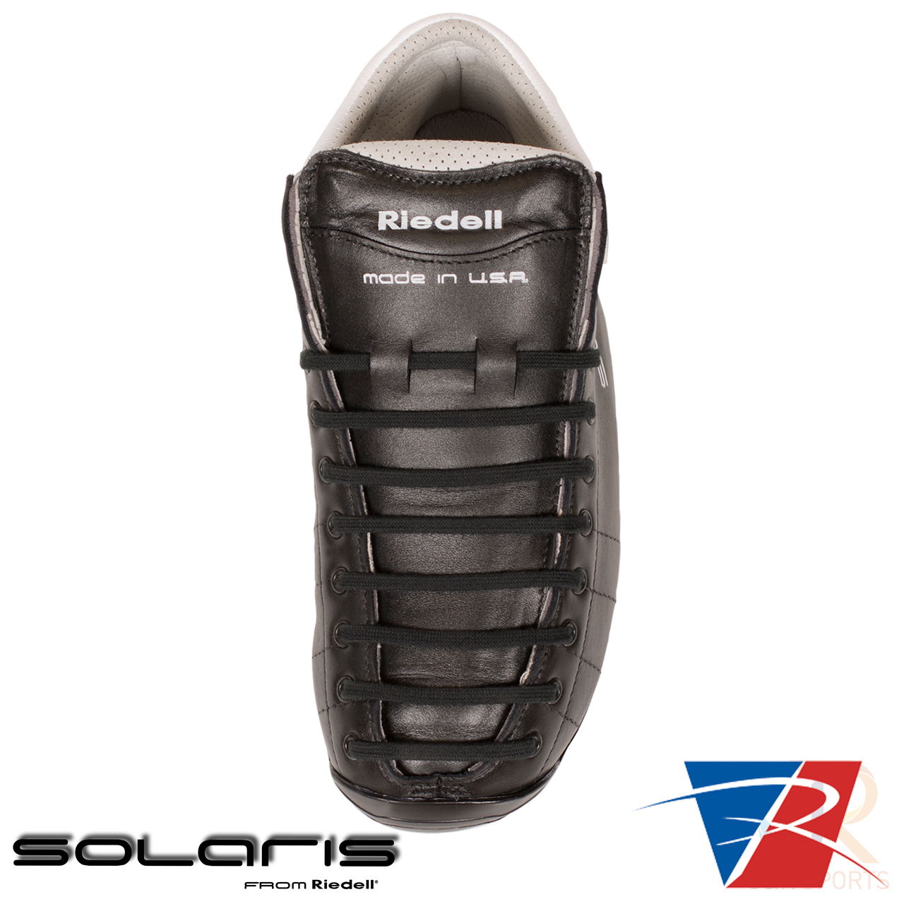 Riedell Solaris Boot - Black - Top View - RSBSLBK