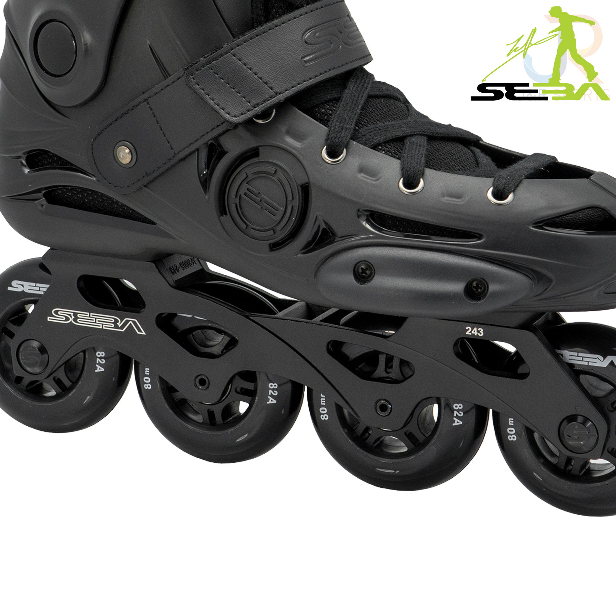 Seba E3 80 In-Line Skates - Black