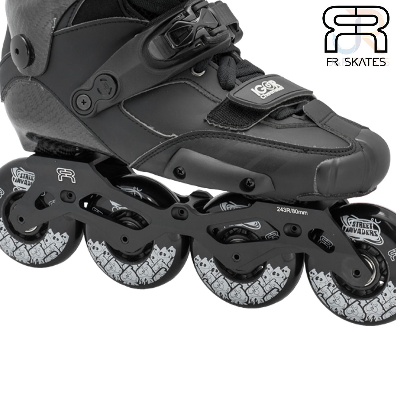 FR Skates - FR PRO Igor - Black Black - Frame Detail - FRSKIGBK