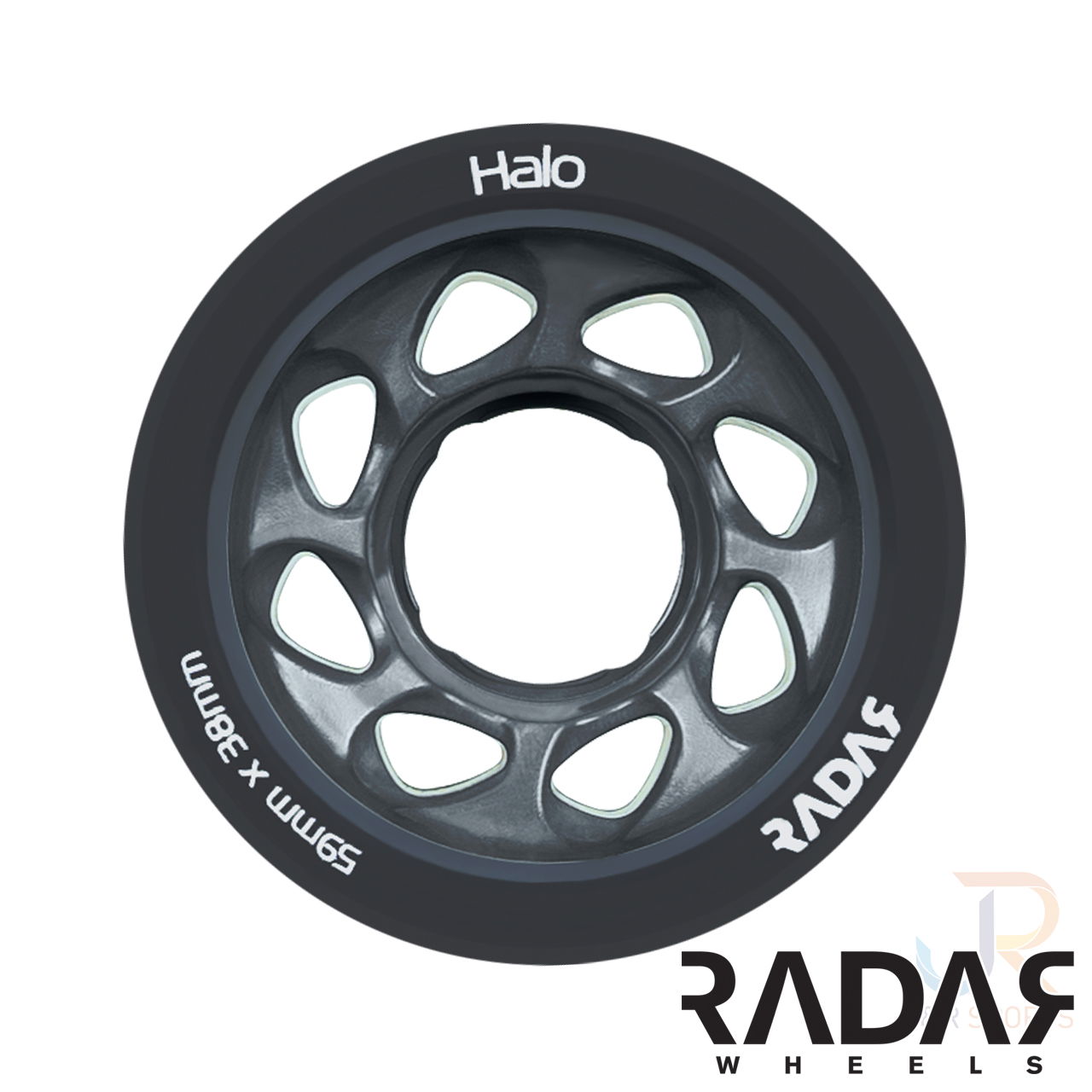 Radar HALO - Charcoal Grey - Face - 59mm 103a RWRHA59GGY