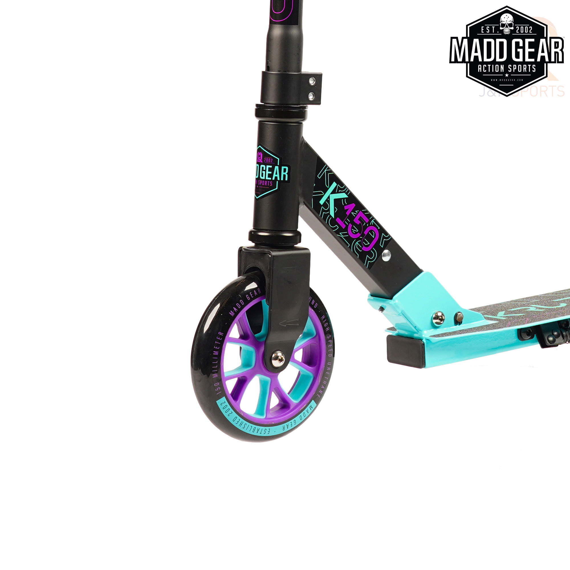 Madd Gear CARVE Kruzer 150 - Black Teal - Wheel - MGP207-577