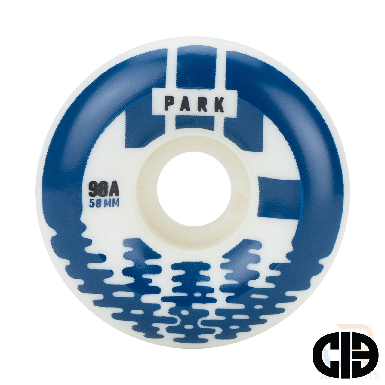 CIB PARK WHEELS (4) - BLUE/WHITE - 58mm/98a