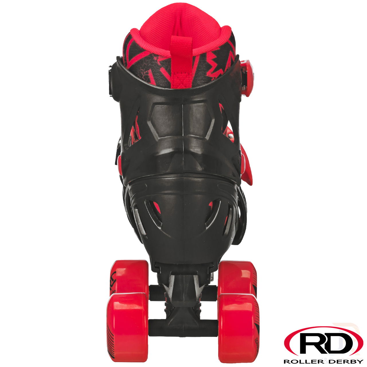 Roller Derby Trac Star V2 - Black Red - Rear - RD1372