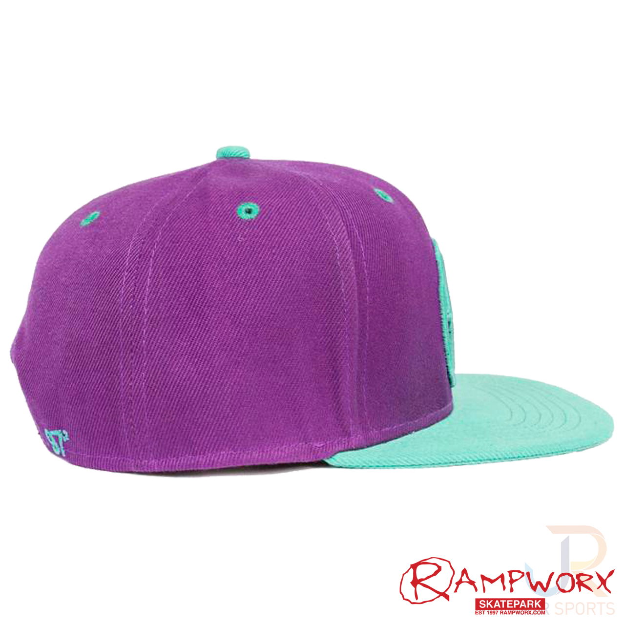 Rampworx SnapBacks LE97_2 - Pur Pur Teal - Right Sid - RXSBRW31