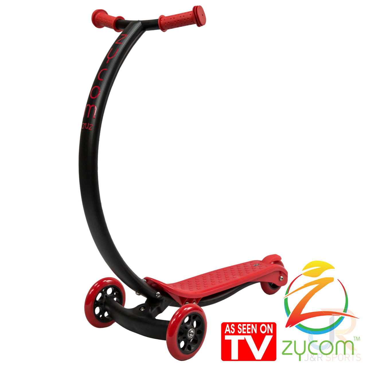 Zycom C100 Cruz Black Red Angled - ZYC 204-152