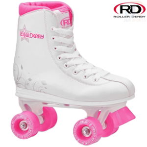 Roller Derby Roller Star 350 - White Pink - Angled - RDU324G