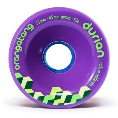 ORANGATANG "DURIAN" inc JEHU V2 BEARINGS - PURPLE 75mm 83a (Set 4)