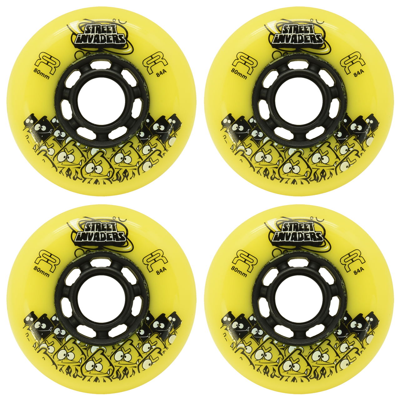 FR Street INVADER II Wheels - Yellow