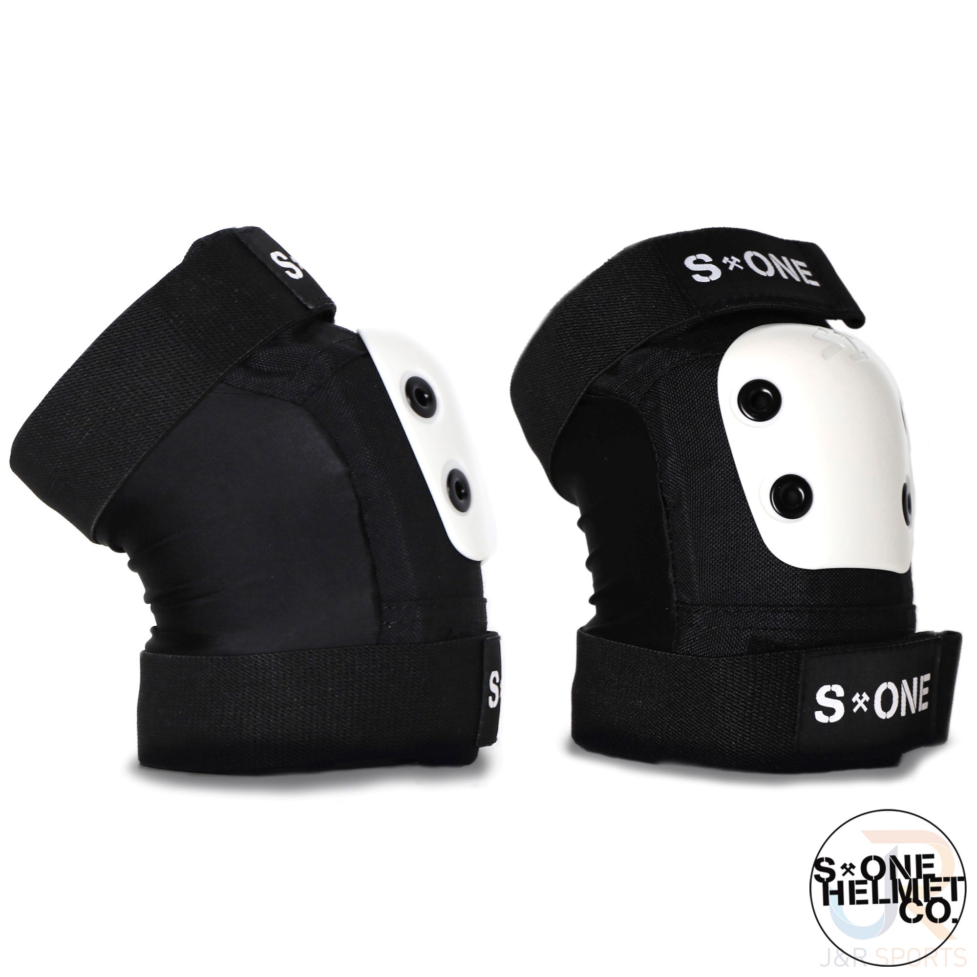 S1 PRO ELBOW PADS - BLACK/WHITE - LARGE