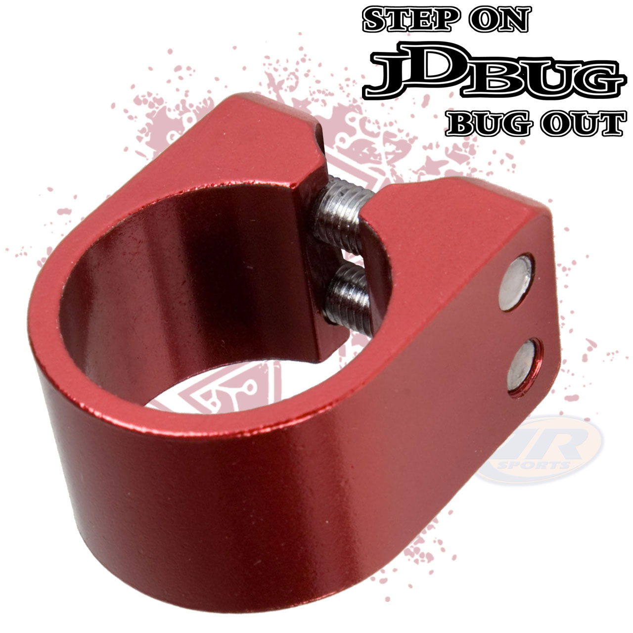 Part 6109B - Pro Extreme Collar Scooter Clamp Red