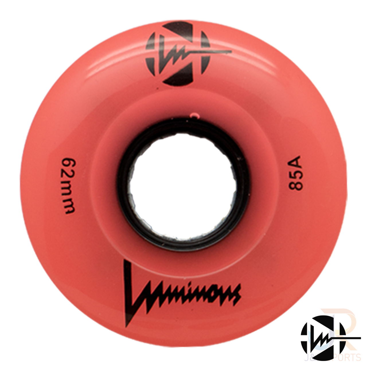 LUMINOUS - LED QUAD WHEEL - CORAL GLOW - 62mm/85a (UNIT)