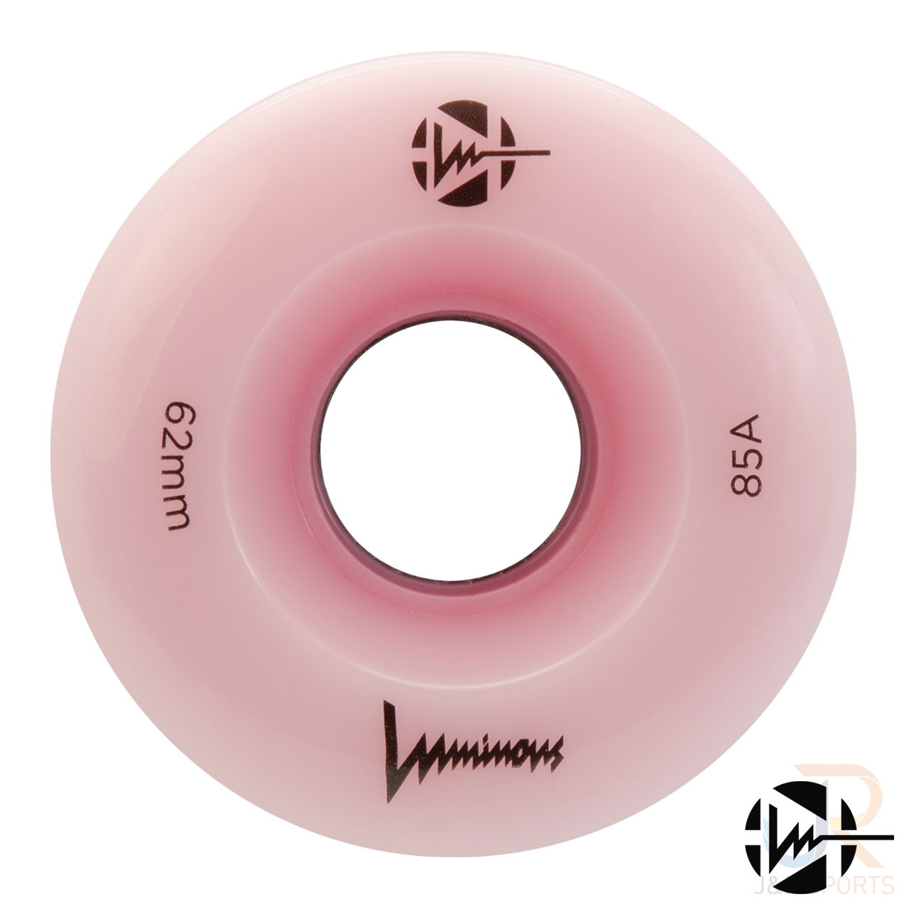 LUMINOUS SIXIES LED QUAD WHEEL - FLAMINGO - 62mm/85a (Unit)