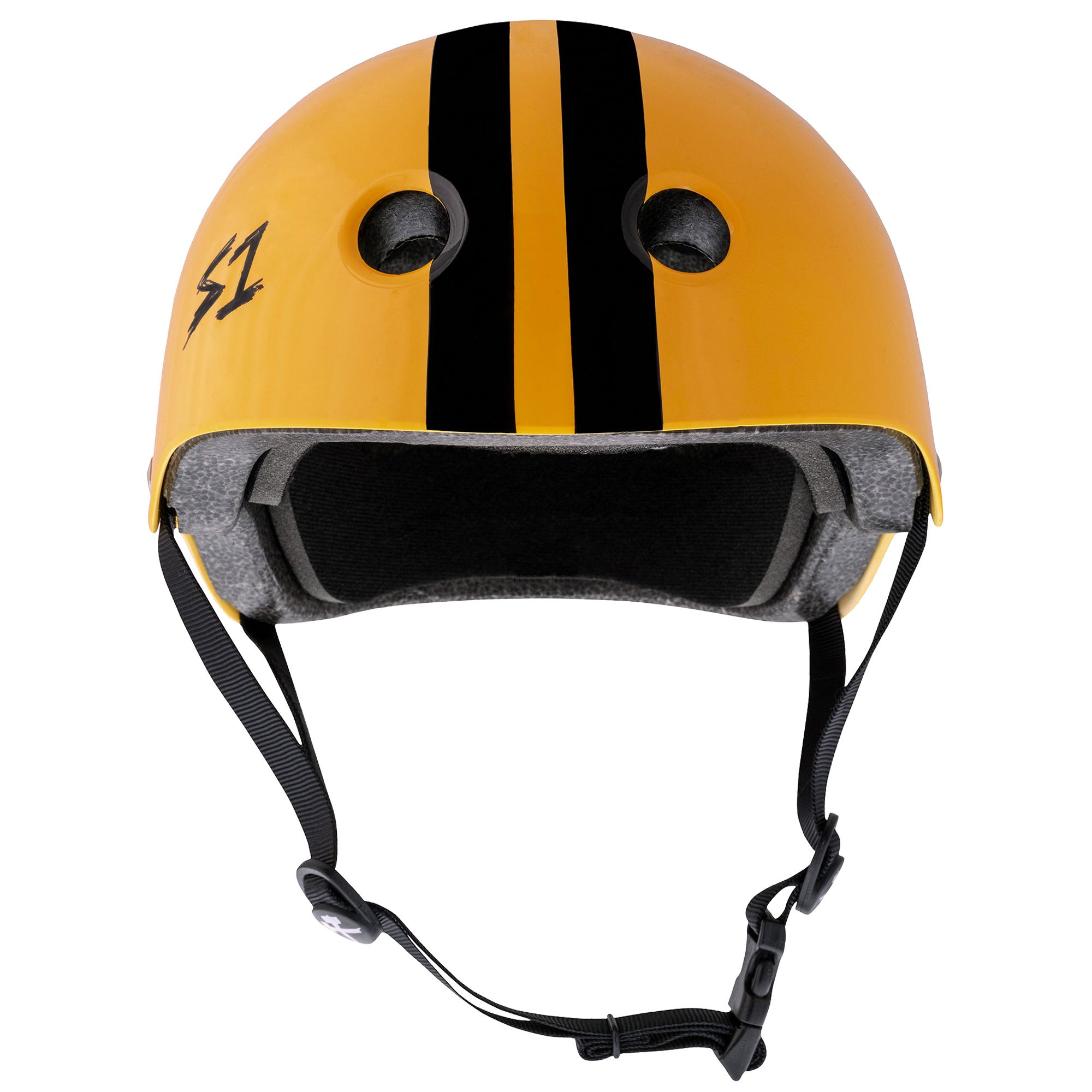 S1 Lifer Helmets - Orange Gloss with Black Stripe