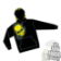 Corpo Skull Hoodie Black Yellow - Front Graphical