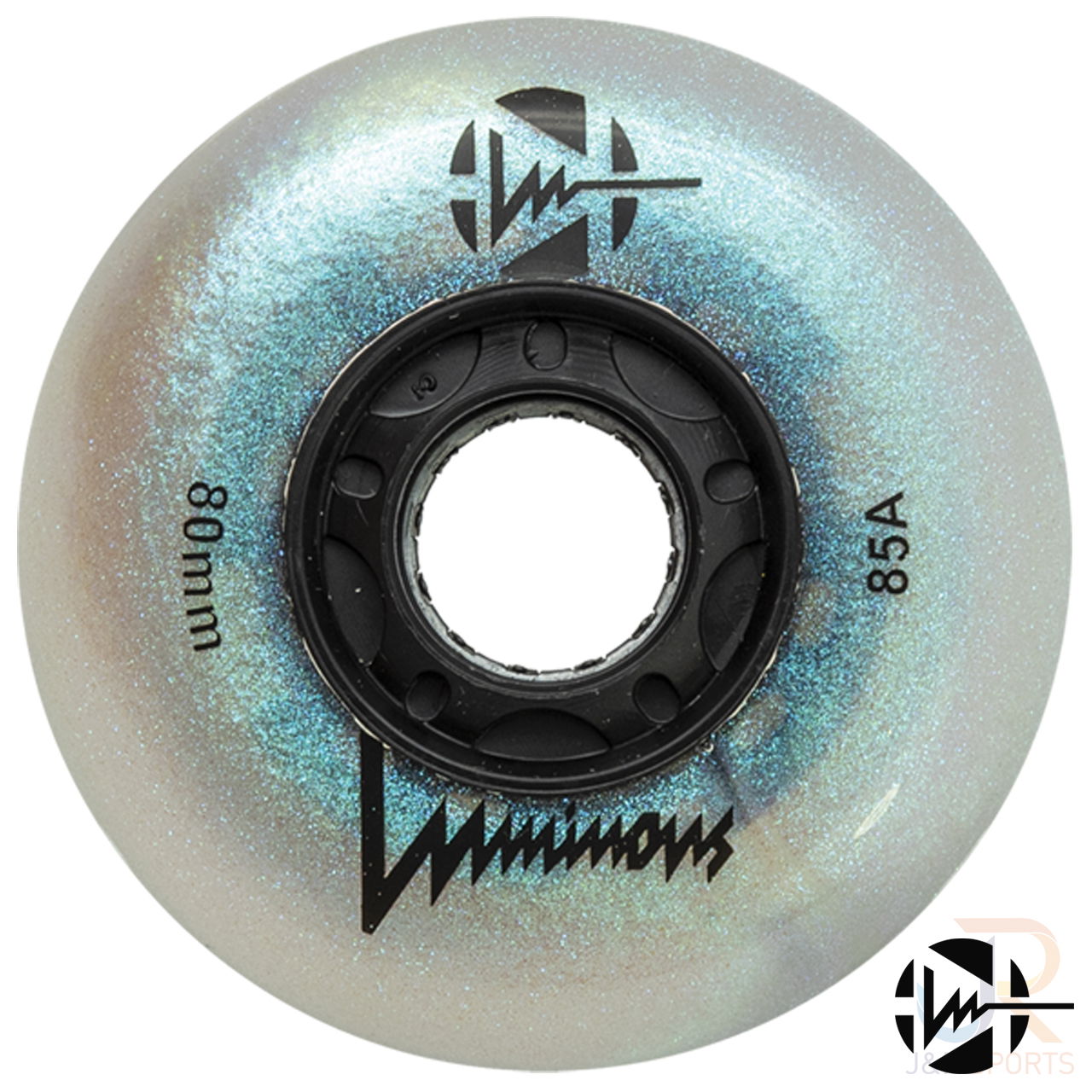 Luminous Wheels - Black Pearl 80mm 85a - Face - LUWLLU8085NABK