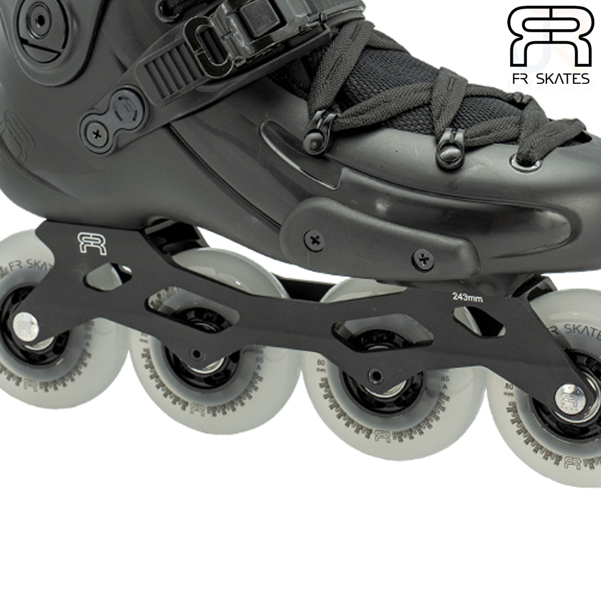 FR Skates - FR2 80 - Black - Frame Detail - FRSKFR280BK