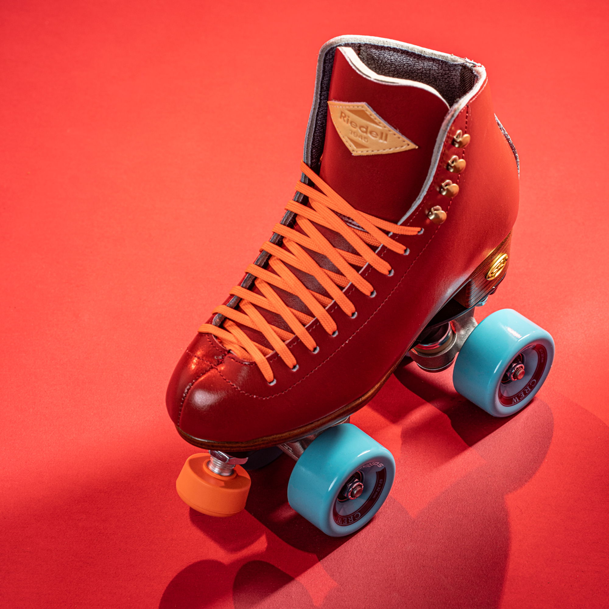 Riedell Crew Skates - Crimson Red